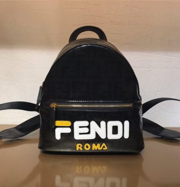 Fendi Black FF Backpack