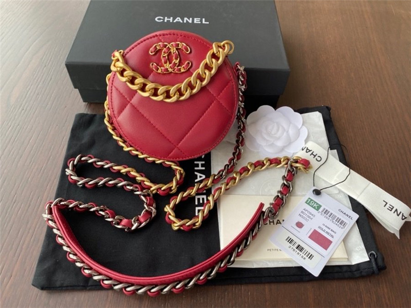 Replica Chanel 19 Chain Infinity Clutch With Chain AP0725 Bordeaux Red