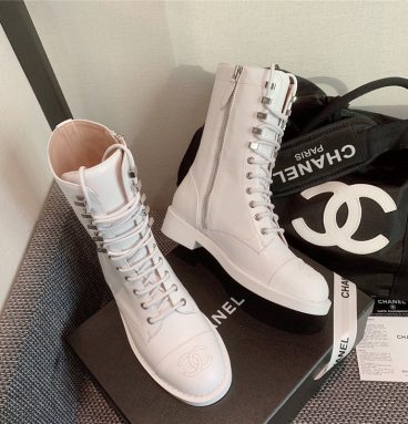 CHANEL KNEE-HIGH FLAT BOOTS