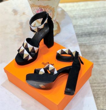 Hermes sandals heels shoes