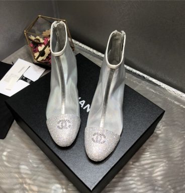 Chanel 2020 transparent boots 