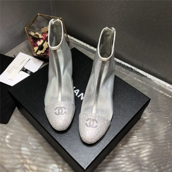 Chanel 2020 transparent boots 