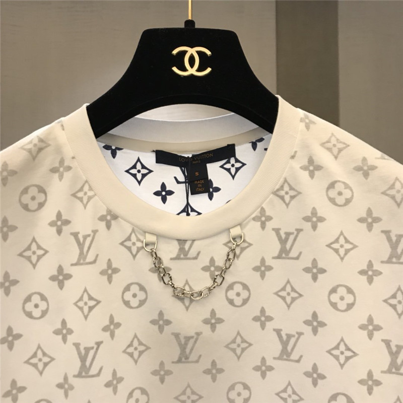 Buy Replica Louis Vuitton White Logo Printed T-Shirt - Buy Designer Bags,  Sunglasses, Shoes, Clothing, Headphone & Earphone, Watch - KKMall