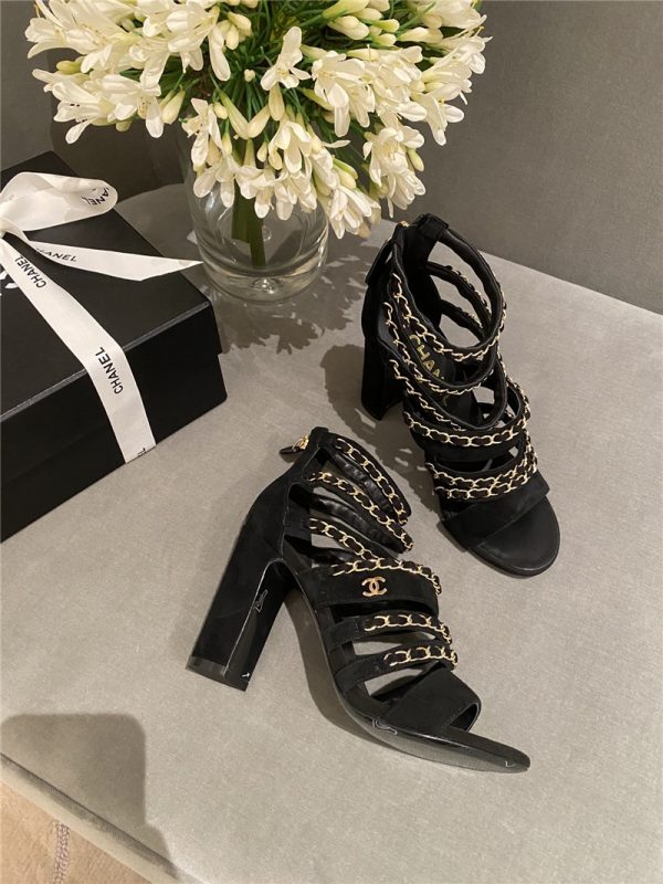 Chanel heels Roman sandals