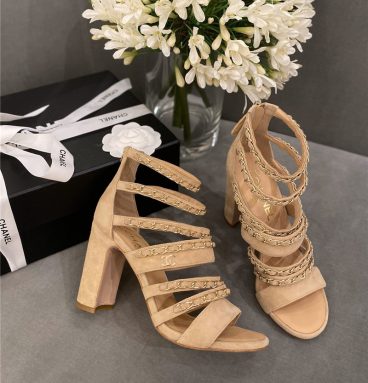 Chanel heels Roman sandals