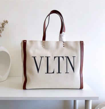 Valentino canvas shopping bag