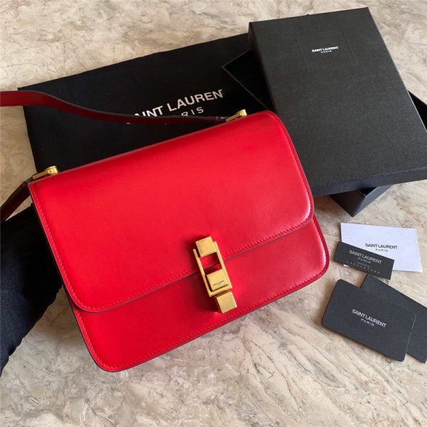 ysl carre bag red