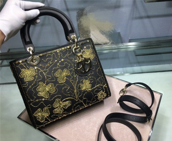 lady dior embroidered bag