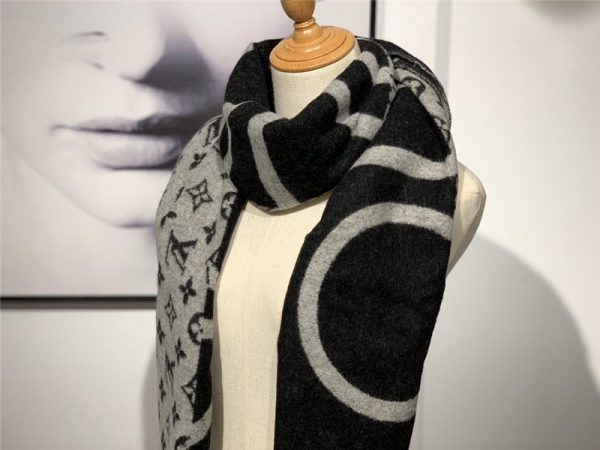 LV cashmere shawl scarf