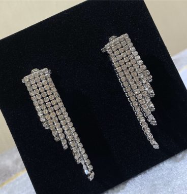 Celine tassel crystal earrings