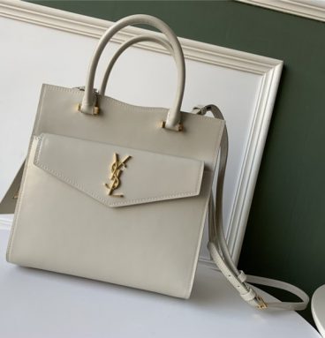 ysl uptown bag small white