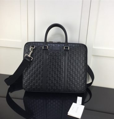 Gucci Signature leather briefcase