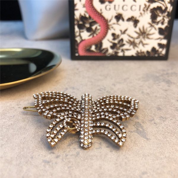 gucci butterfly hairpin