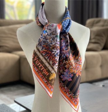 LV silk square scarf