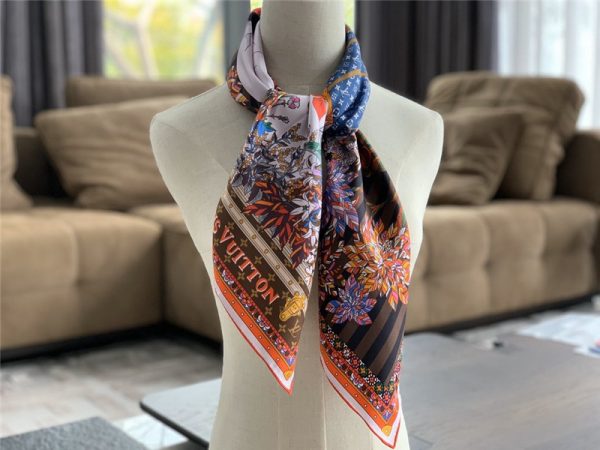 LV silk square scarf