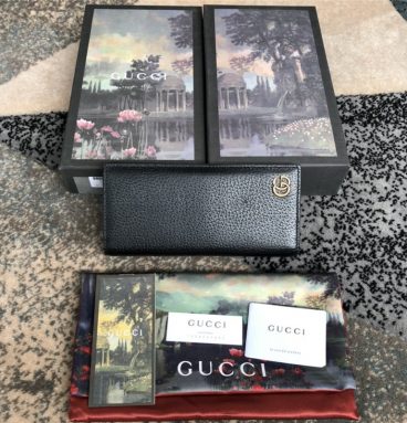 gucci mens wallet black