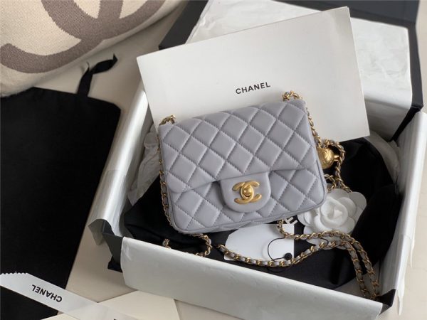 Chanel bead chain bag