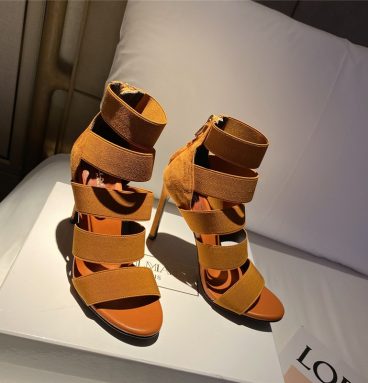 balmain sandals women brown