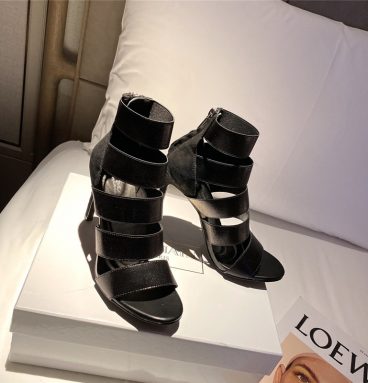 balmain sandals women black