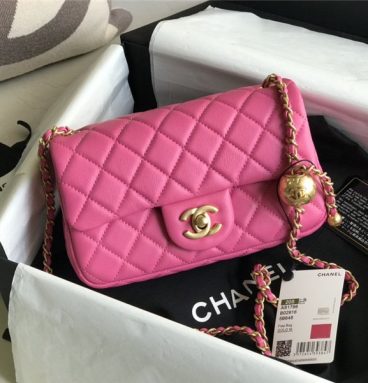 Chanel bead chain bag