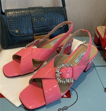 prada sandals women pink