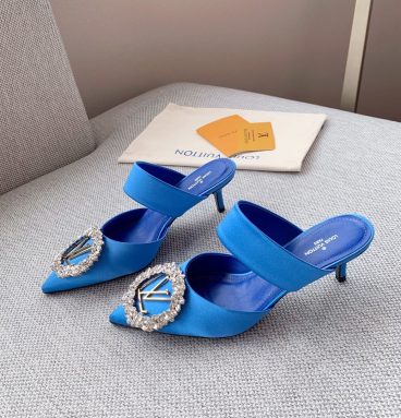 lv madeleine sandals blue