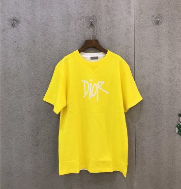 dior tshirt women yellow