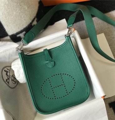 Hermes Evelyne 18 bag green