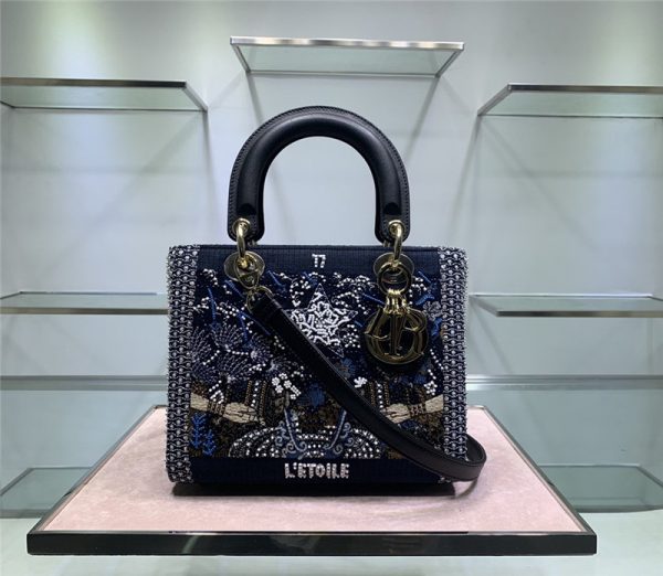 Lady Dior embroidered star bag