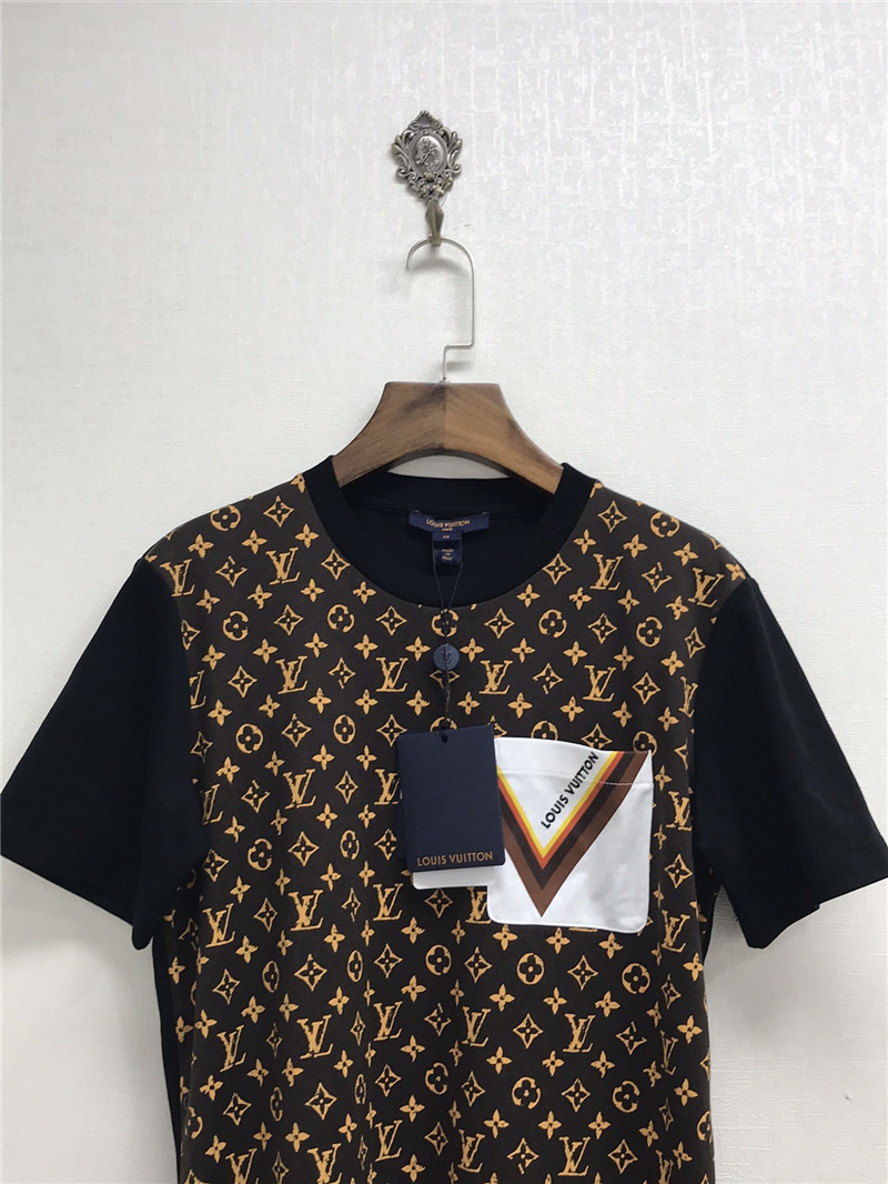 Buy Replica Louis Vuitton LV Logo T-Shirt In Yellow Brick - Buy