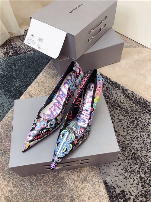 balenciaga graffiti heels replica shoes