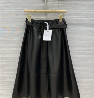 dior modern leather skirt replica clothing
