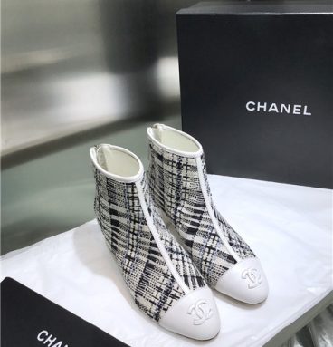 chanel booties women replica shoes