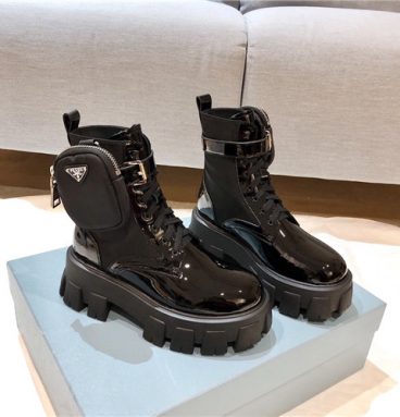 prada boots with pouch