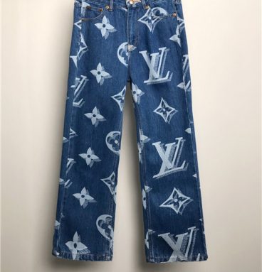 lv Printed jeans replica clothing