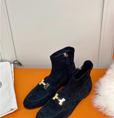 hermes H buckle boots replica shoes