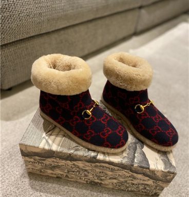 gucci fria gg wool-blend ankle boots