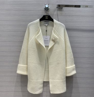chanel cashmere cardigan coat