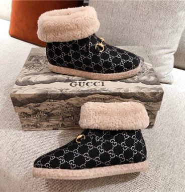 gucci GG wool ankle boots