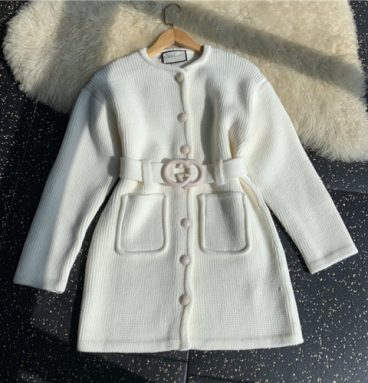 gucci cardigan wool coat