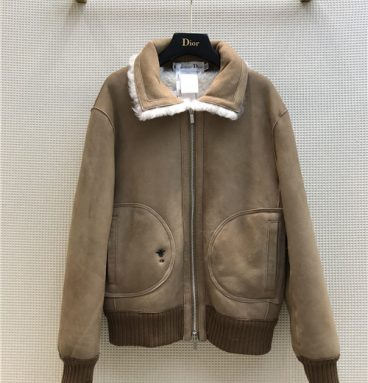 dior leather short motorcycle jacket