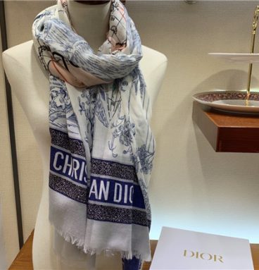 Dior cashmere shawl
