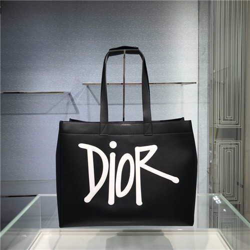 d-dior tote shopping bag black