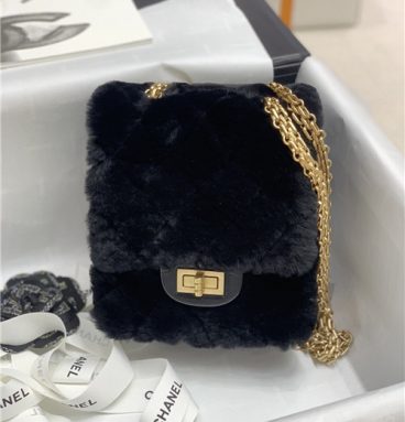 chanel wool mini flap bag
