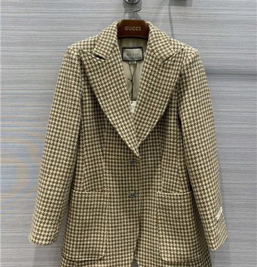 gucci houndstooth suit women