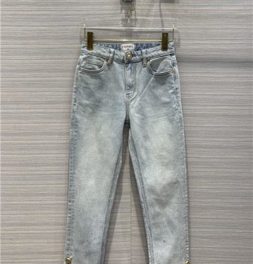 chanel straight-leg jeans
