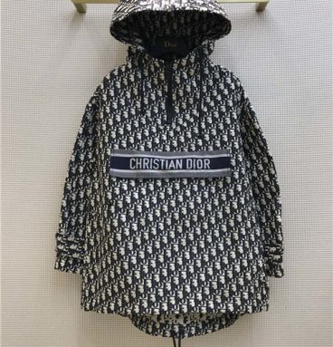 dior hooded trench coat