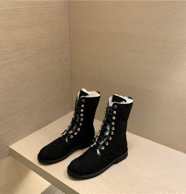 chanel wool boots womens
