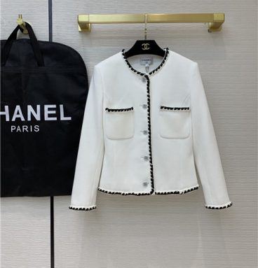 chanel white suit jacket womens
