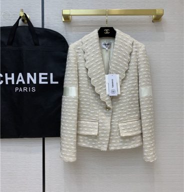 chanel white suit jacket womens